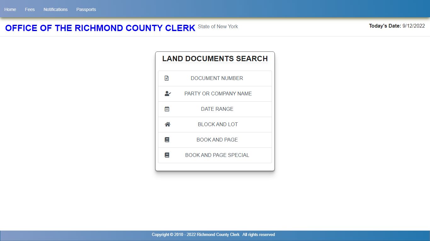- Richmond County Clerk